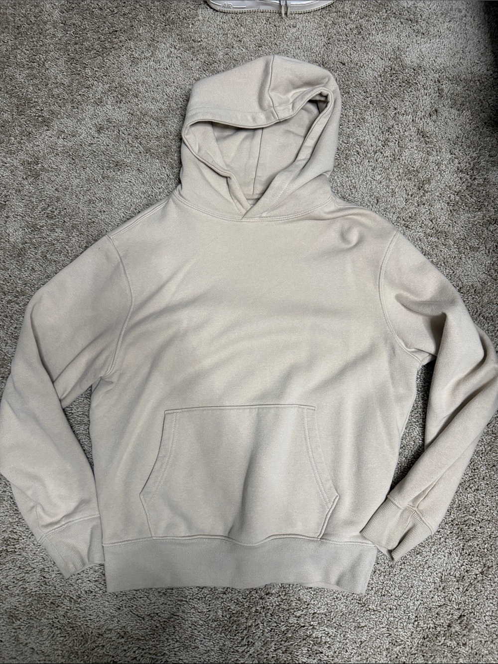 Old Navy Men's Hooded Pullover Sweatshirt - Light Beige/Cream